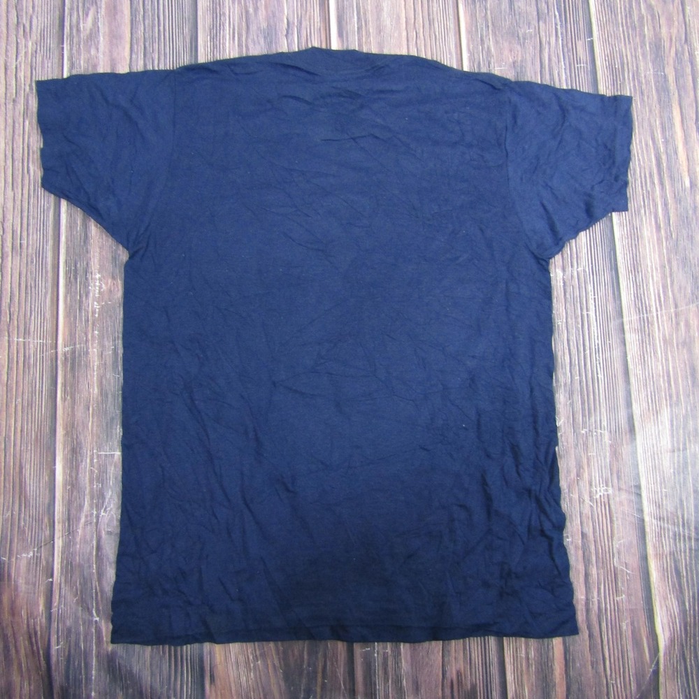 Vintage Workwear Clove Excavators Shirt Mens XL Navy 50/50 Screen Stars USA 80s - Picture 3 of 5